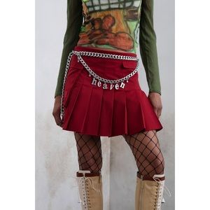 MARC JACOBS Heaven Silver Charm belt